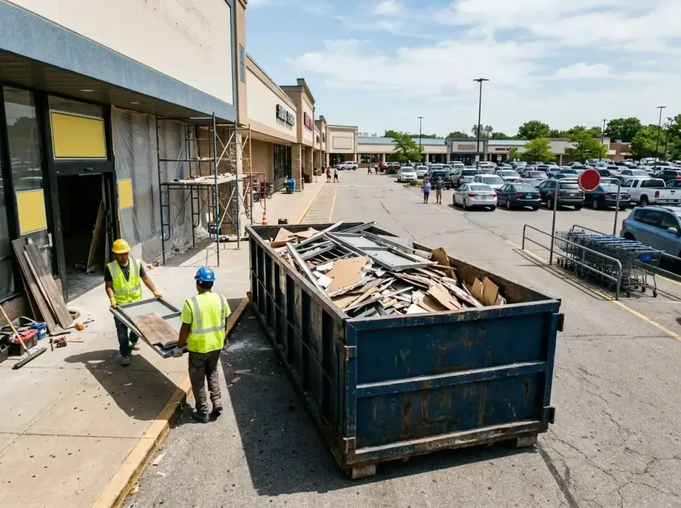 retail-store-renovation-debris-003 — frequently asked questions, Roll-off Dumpster Rentals in South Lakes, AK